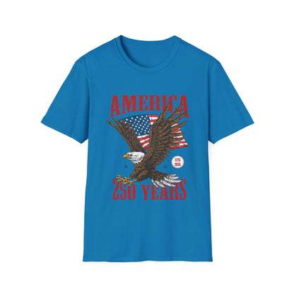 America 250 Years Eagle T-Shirt – Patriotic USA Flag Tee