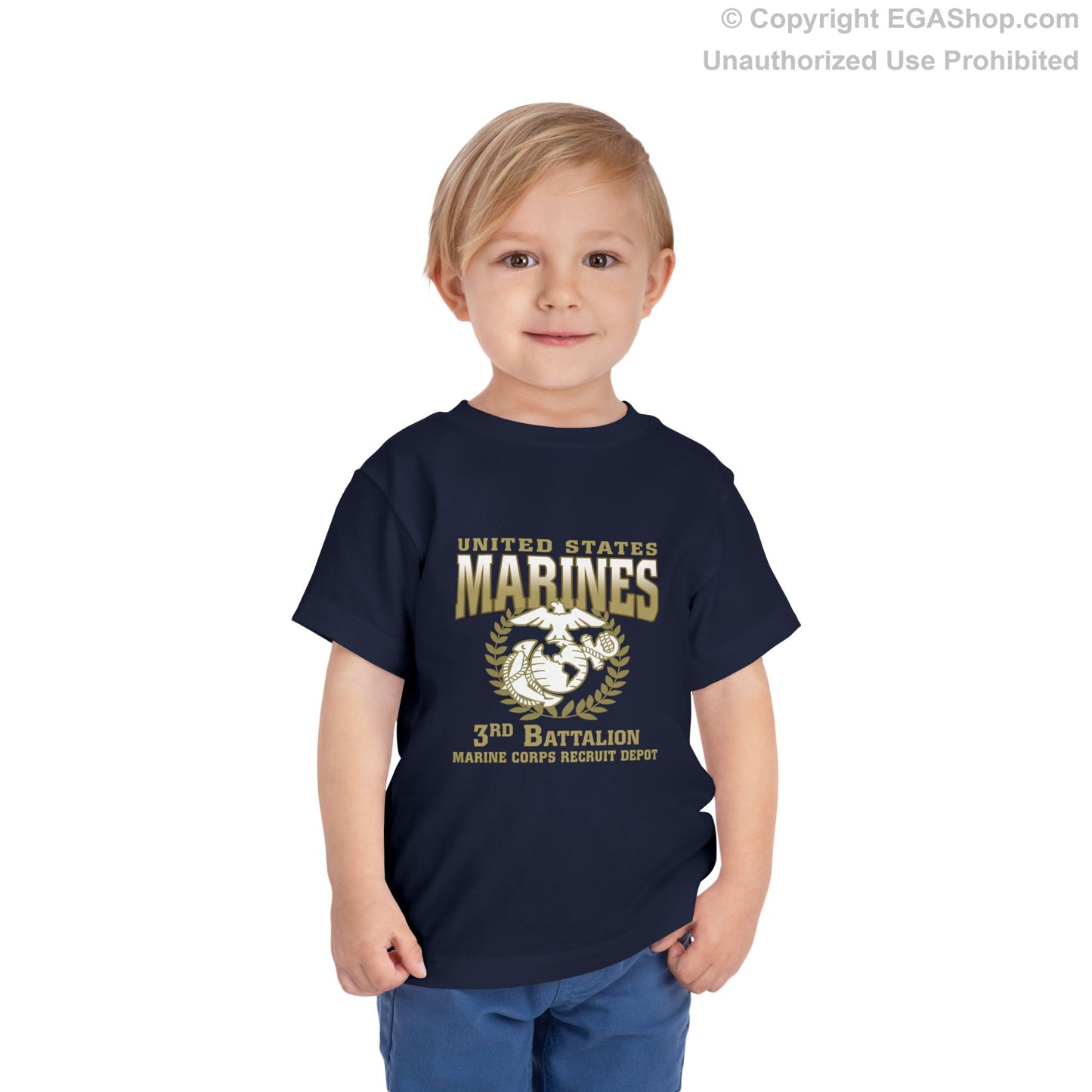 T-Shirt Toddler: 3rd Recruit Battalion (Royal Blue or Navy)