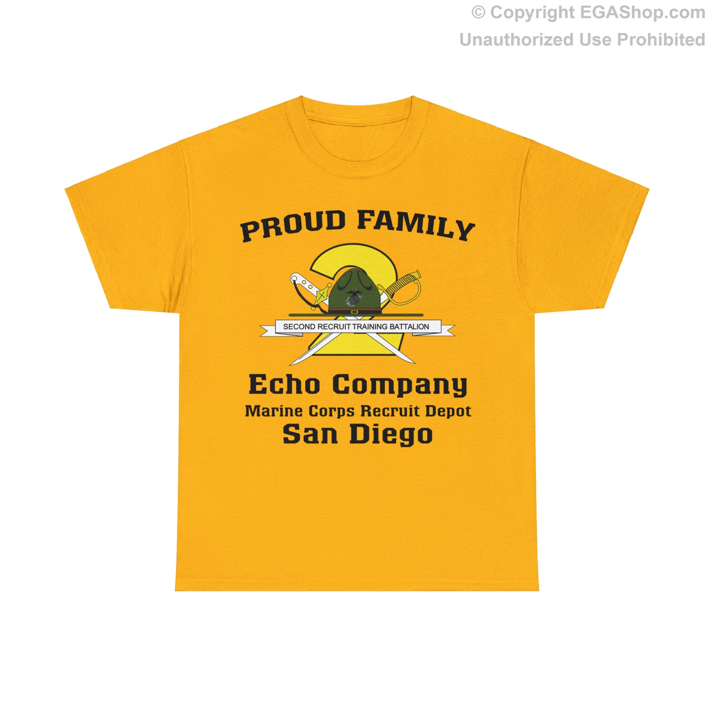 T-Shirt: Echo Co. MCRD San Diego (2nd Battalion Crest)