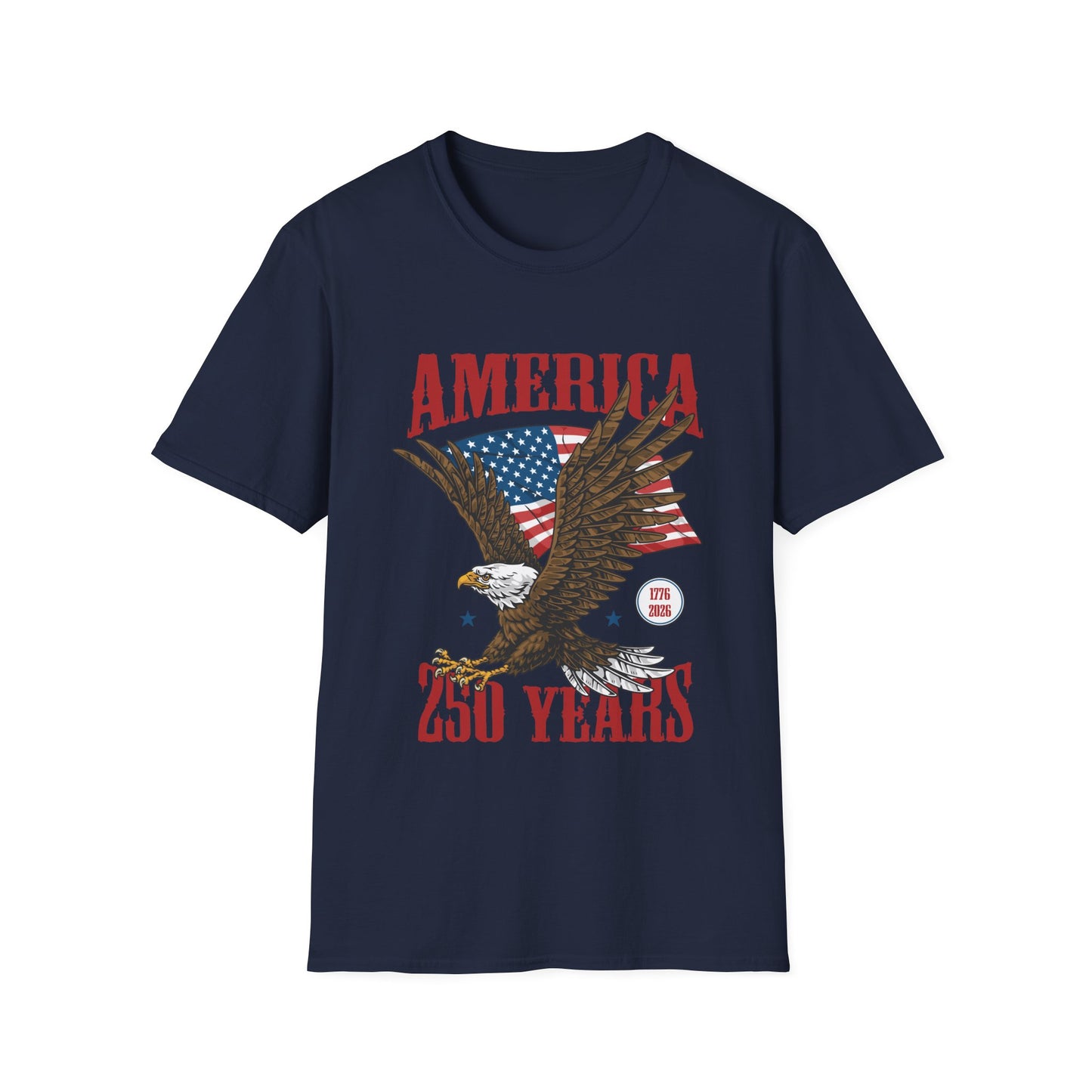America 250 Years Eagle T-Shirt – Patriotic USA Flag Tee