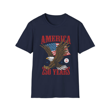 America 250 Years Eagle T-Shirt – Patriotic USA Flag Tee