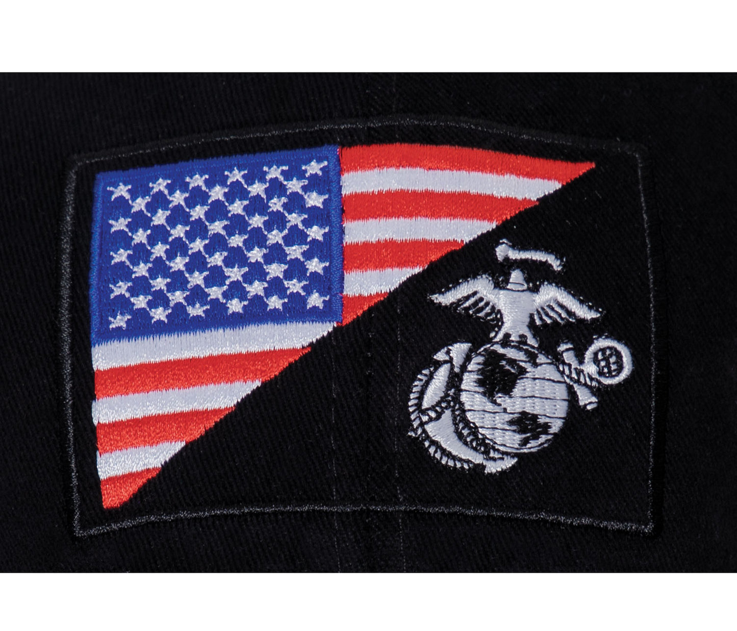 Cap, USMC Eagle, Globe and Anchor / US Flag Low Profile