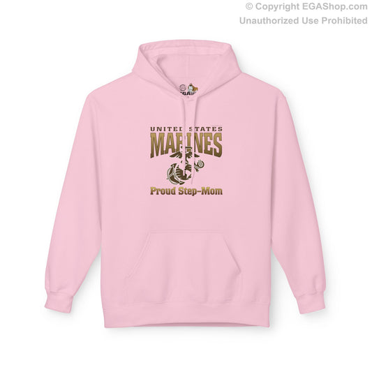 Hoodie Midweight Softstyle: United States Marines Proud Step-Mom