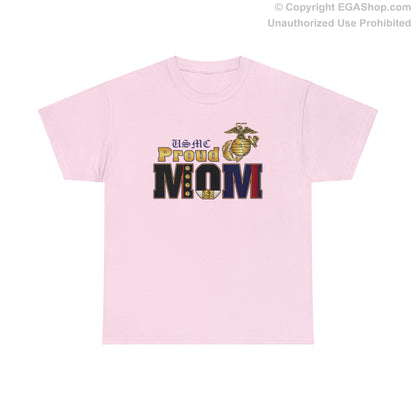 T-Shirt: Dress Blue Proud Mom (Your Choice of Colors)