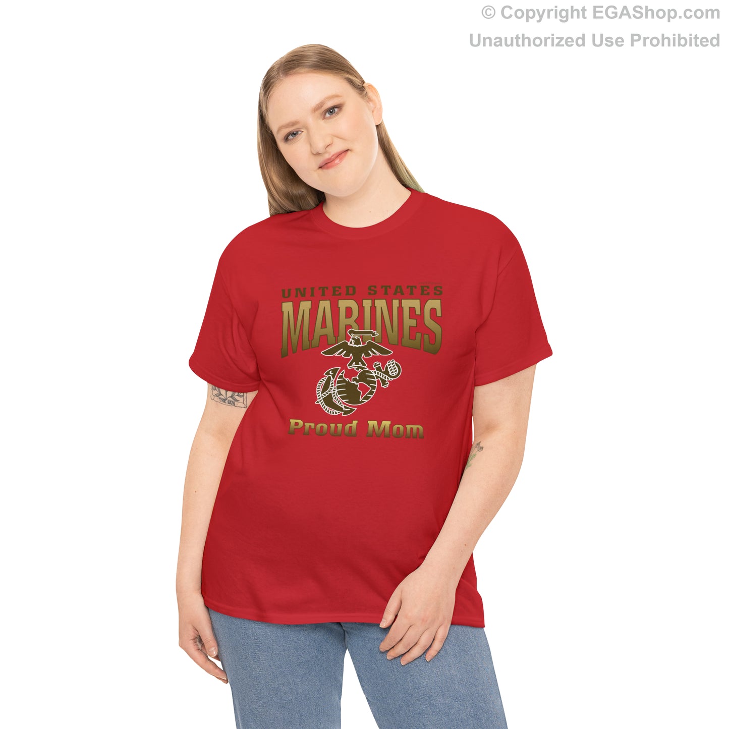 T-Shirt: United States Marines Proud Mom