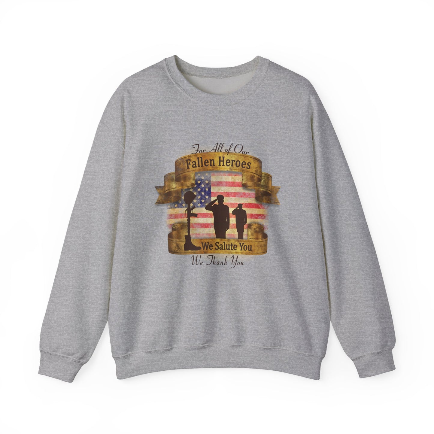 Fallen Heroes Salute Crewneck Sweatshirt
