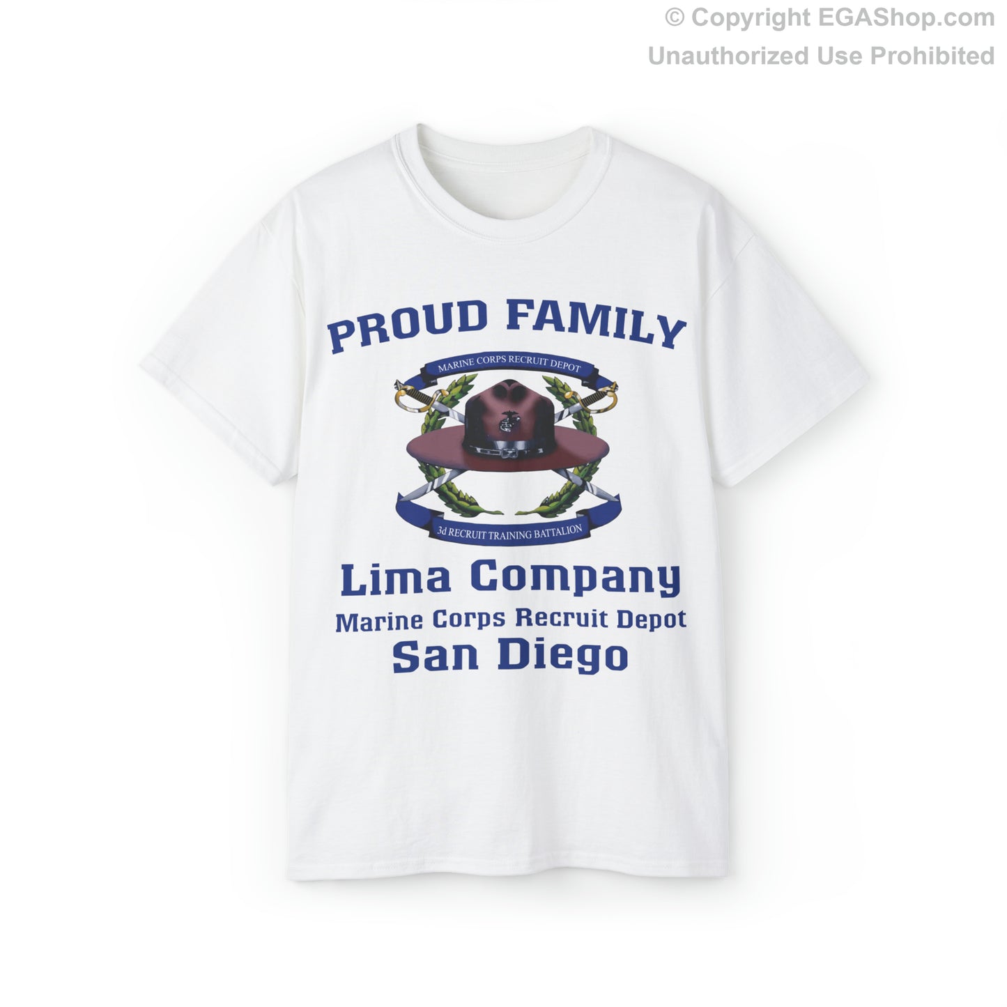 T-Shirt: Lima Co. MCRD San Diego (3rd Battalion Crest)