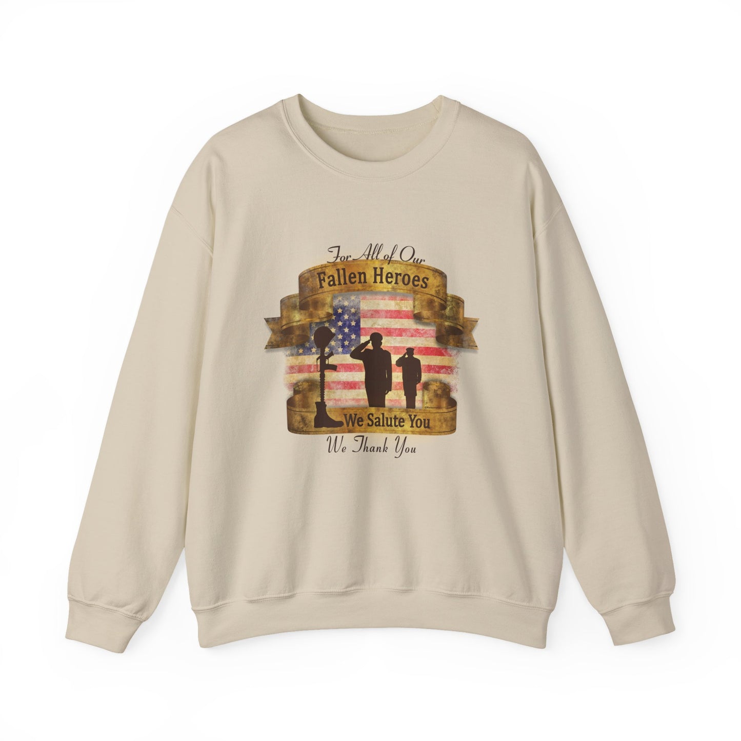 Fallen Heroes Salute Crewneck Sweatshirt