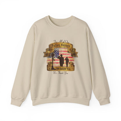 Fallen Heroes Salute Crewneck Sweatshirt