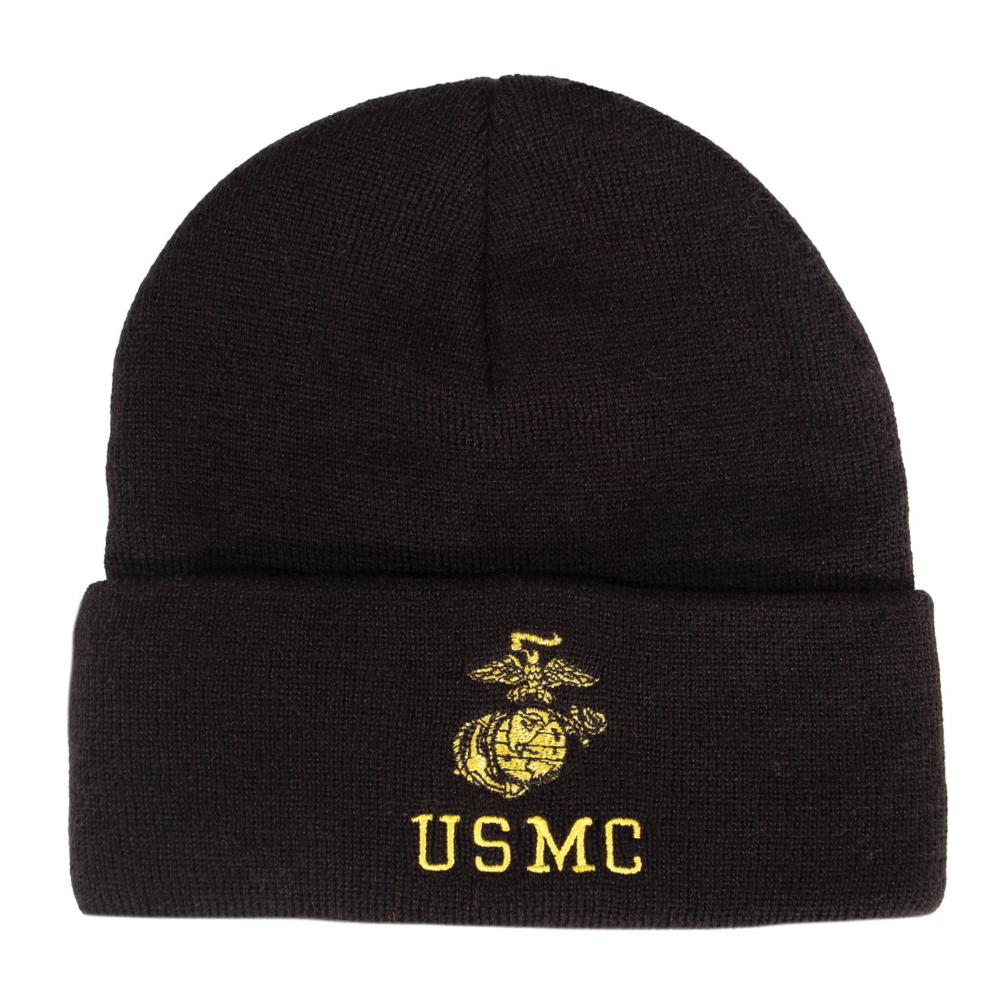 Watch Cap, Embroidered USMC and Eagle, Globe, and Anchor (EGA)