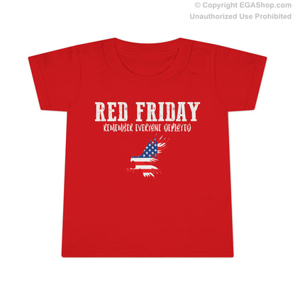 T-Shirt, Toddler: R.E.D. Friday with American Flag Eagle