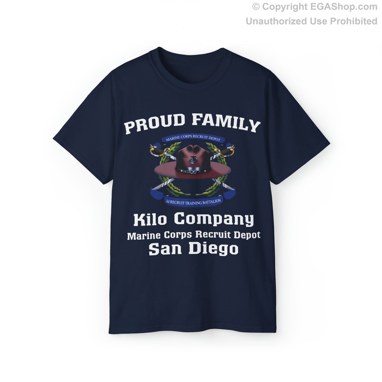 T-Shirt: Kilo Co. MCRD San Diego (3rd Battalion Crest)