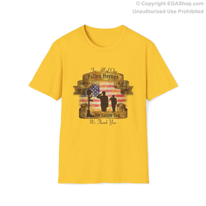 Fallen Heroes Memorial T-Shirt — 'We Salute You' Patriotic Tribute