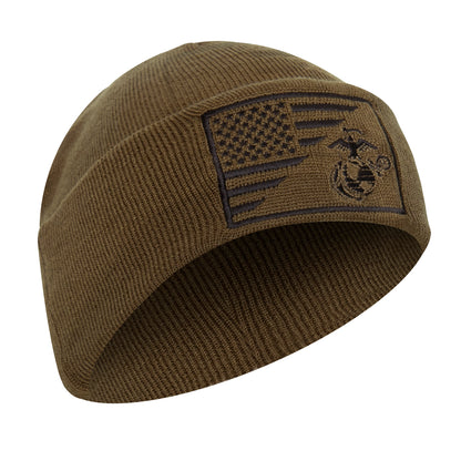 Watch Cap, American Flag with EGA (Color Choice)