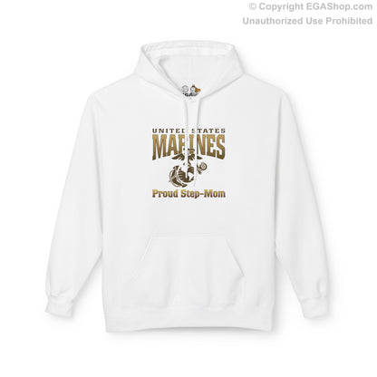 Hoodie Midweight Softstyle: United States Marines Proud Step-Mom