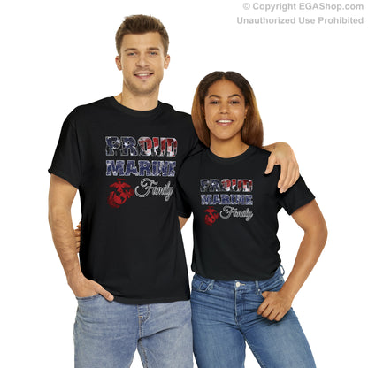 T-Shirt Proud Marine Family (Your Choice of Colors)