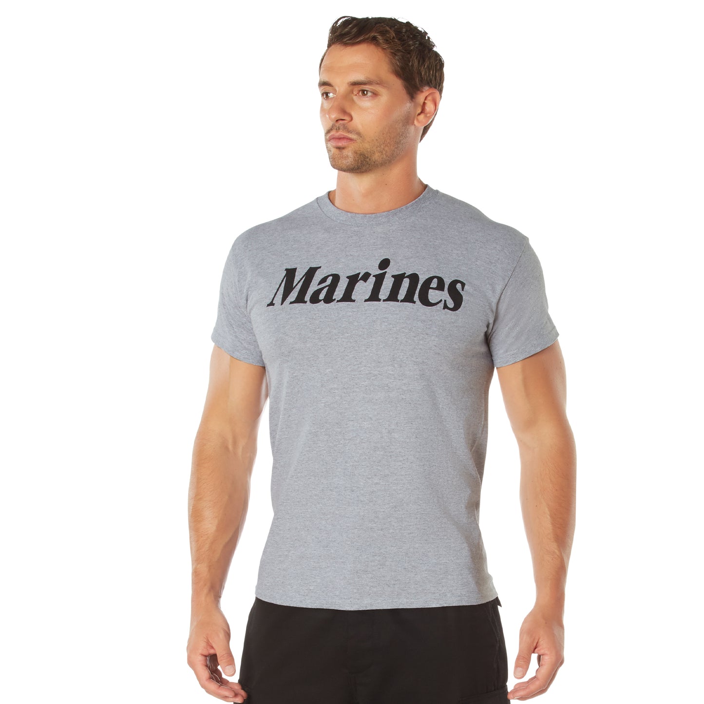 T-Shirt, Marines (black lettering on a grey shirt)