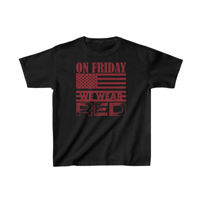 T-Shirt, Youth: On Friday We Wear Red