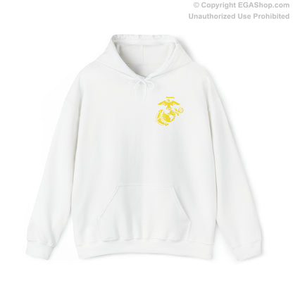 Hoodie: Papa Co. MCRD Parris Island (2nd Battalion Crest on BACK)