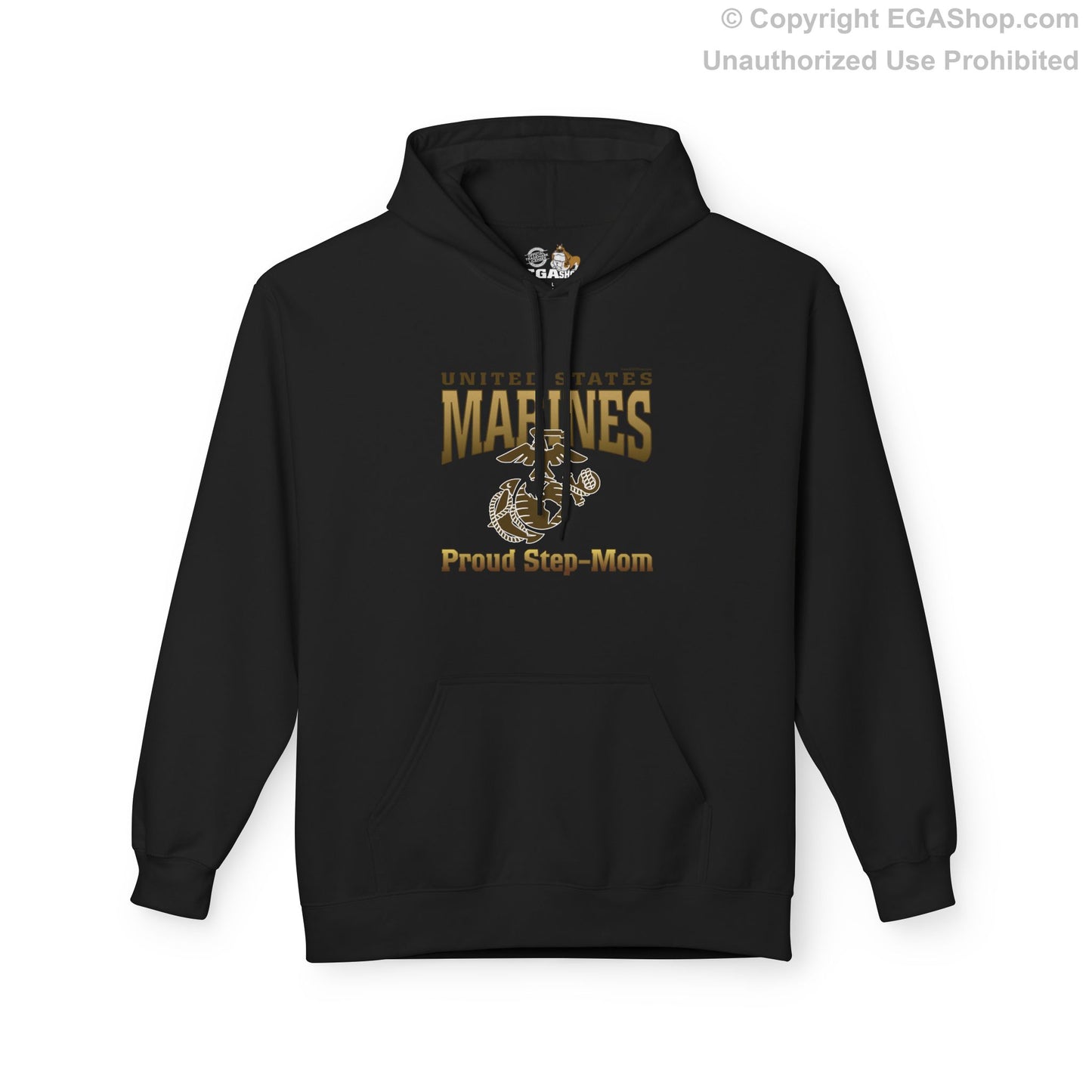 Hoodie Midweight Softstyle: United States Marines Proud Step-Mom