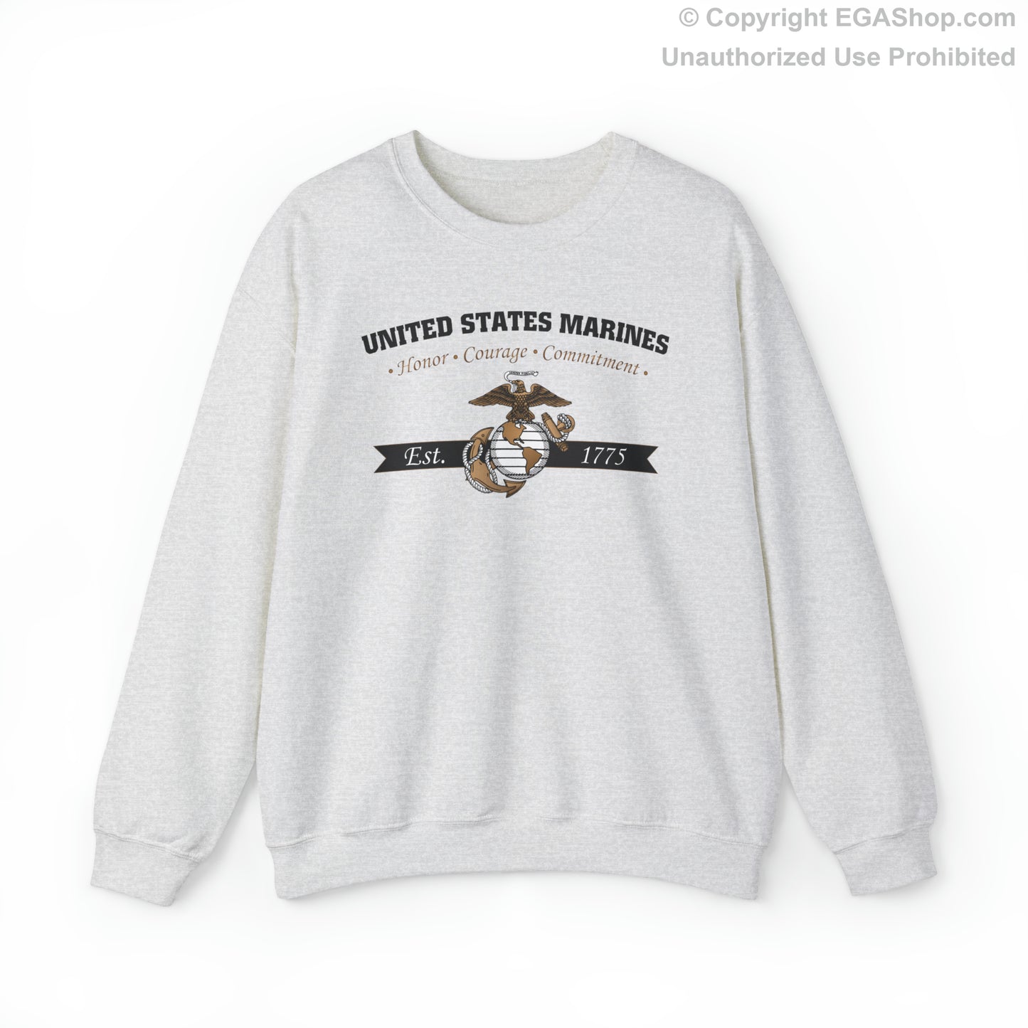 Sweatshirt: Honor, Courage, Commitment (Color Choices)