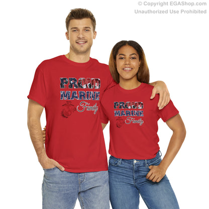 T-Shirt Proud Marine Family (Your Choice of Colors)