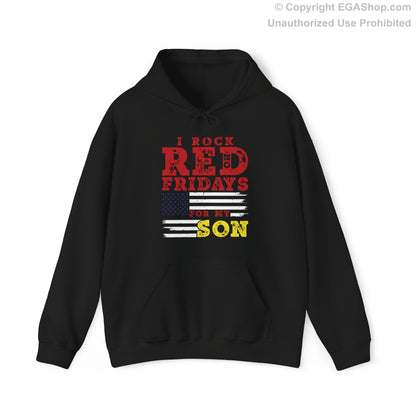 Hoodie: Rock Red For My Son