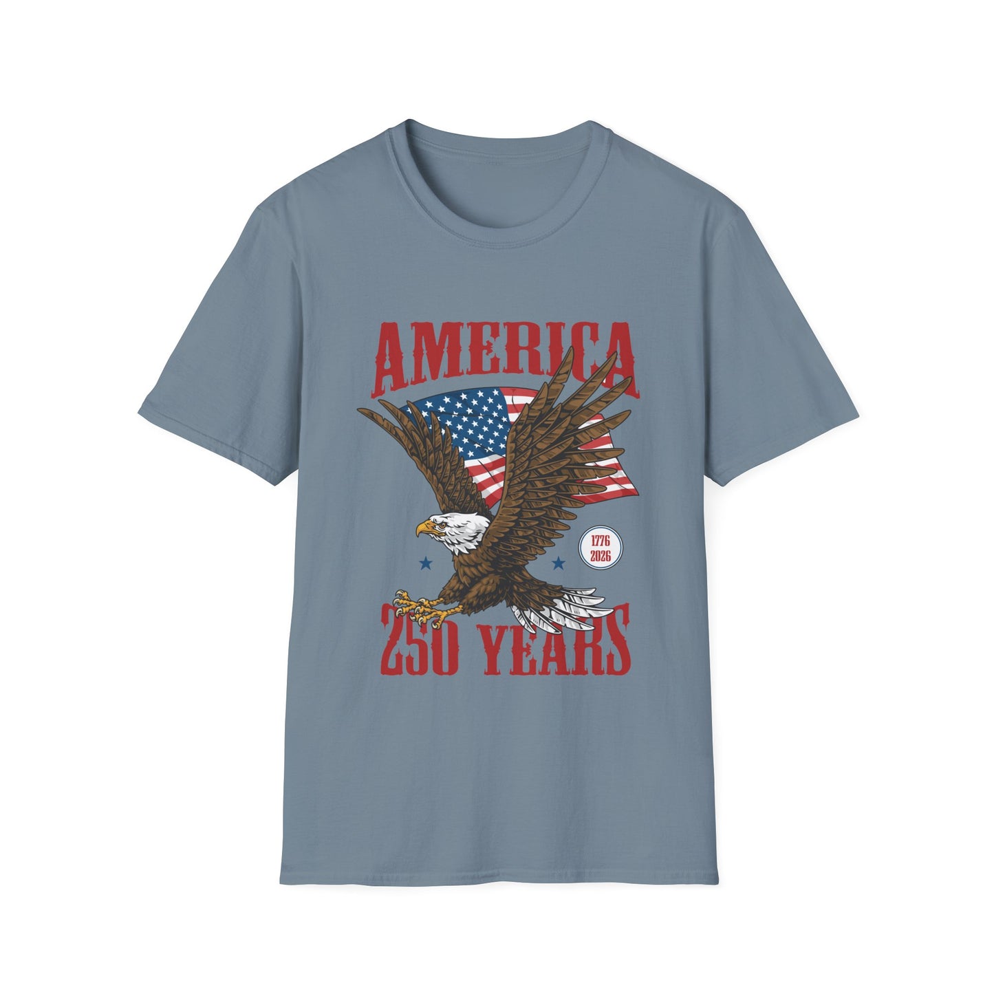America 250 Years Eagle T-Shirt – Patriotic USA Flag Tee
