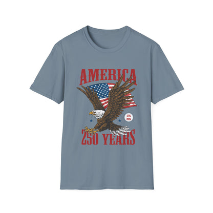 America 250 Years Eagle T-Shirt – Patriotic USA Flag Tee