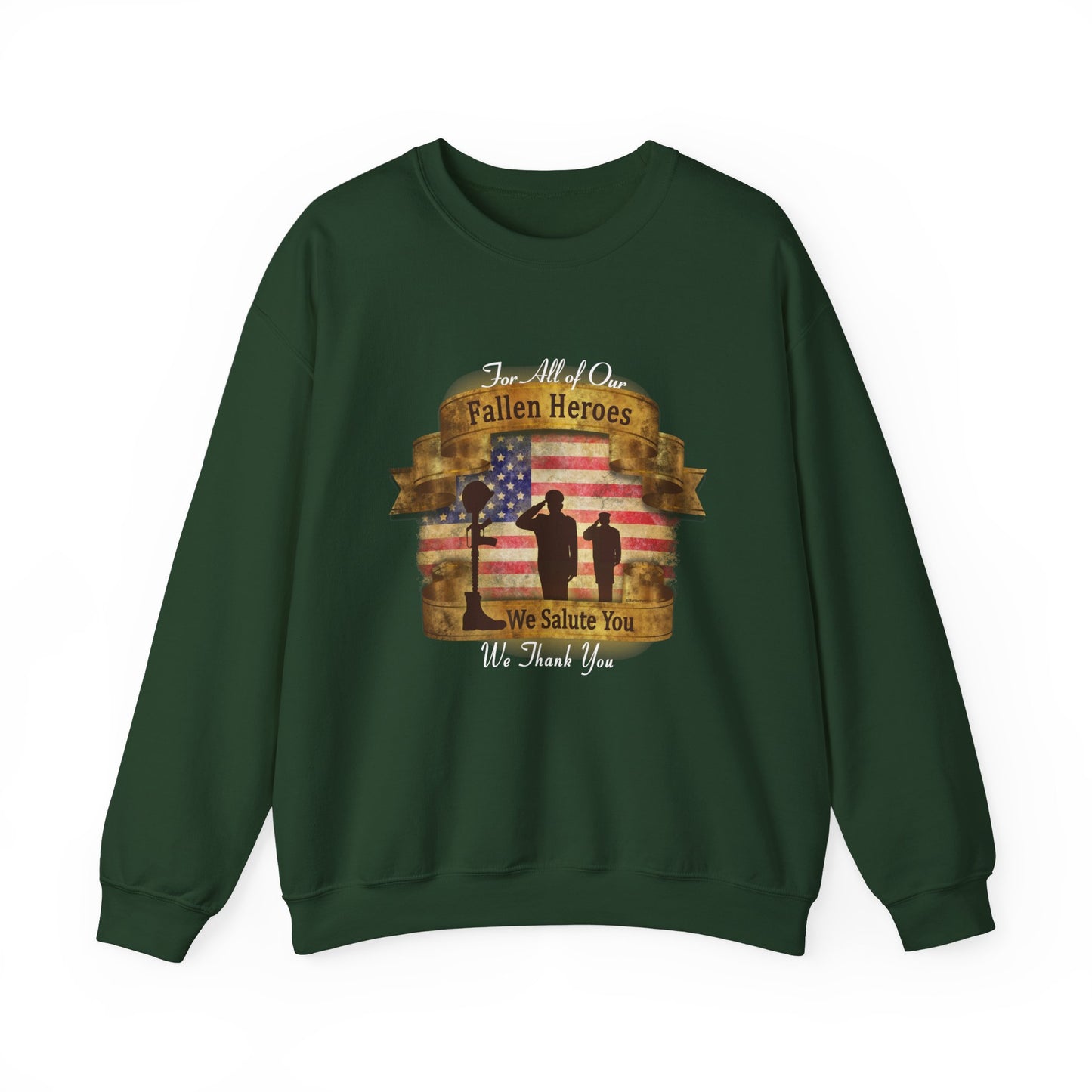 Fallen Heroes Salute Crewneck Sweatshirt