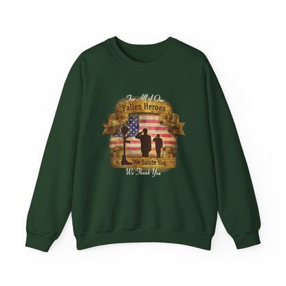 Fallen Heroes Salute Crewneck Sweatshirt