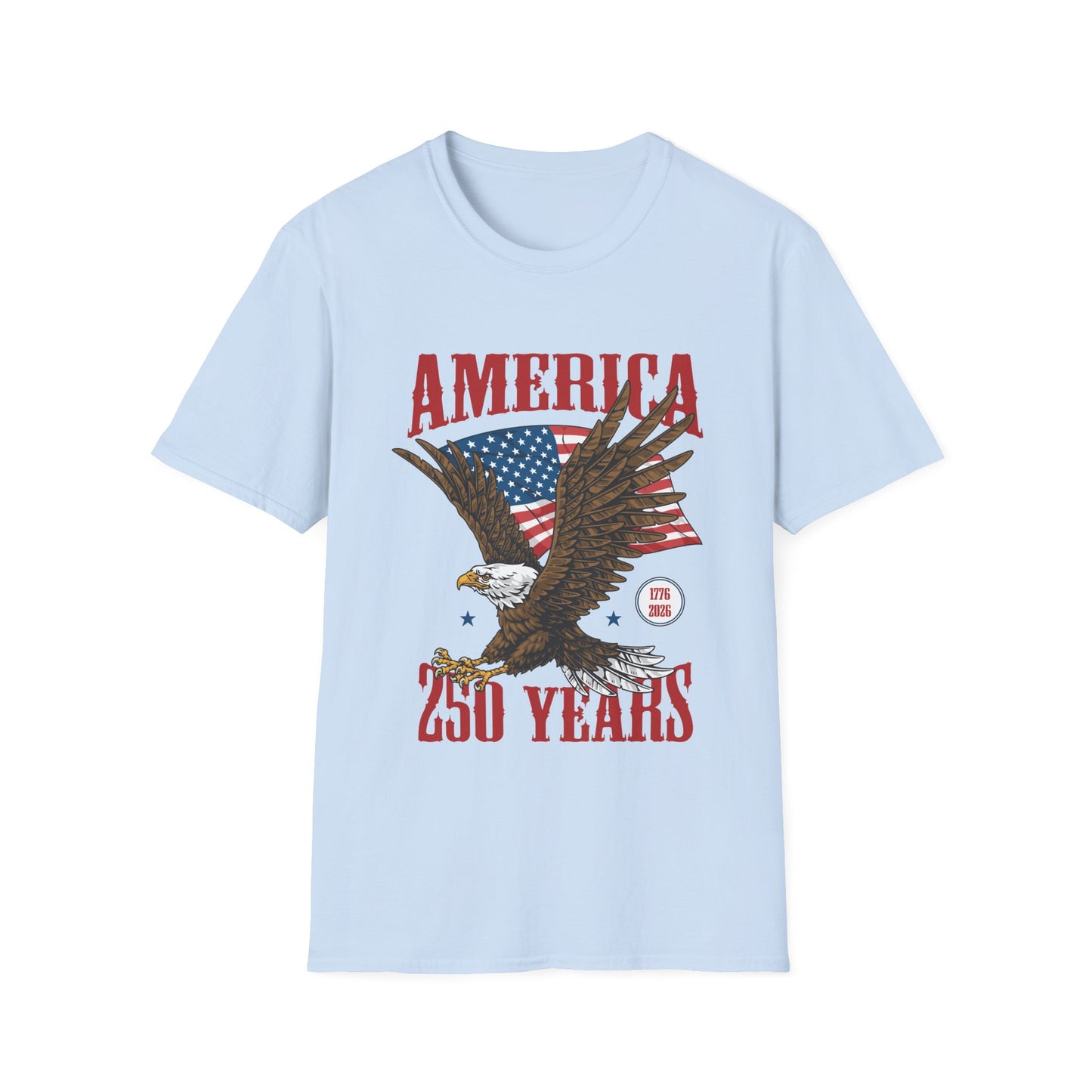 America 250 Years Eagle T-Shirt – Patriotic USA Flag Tee