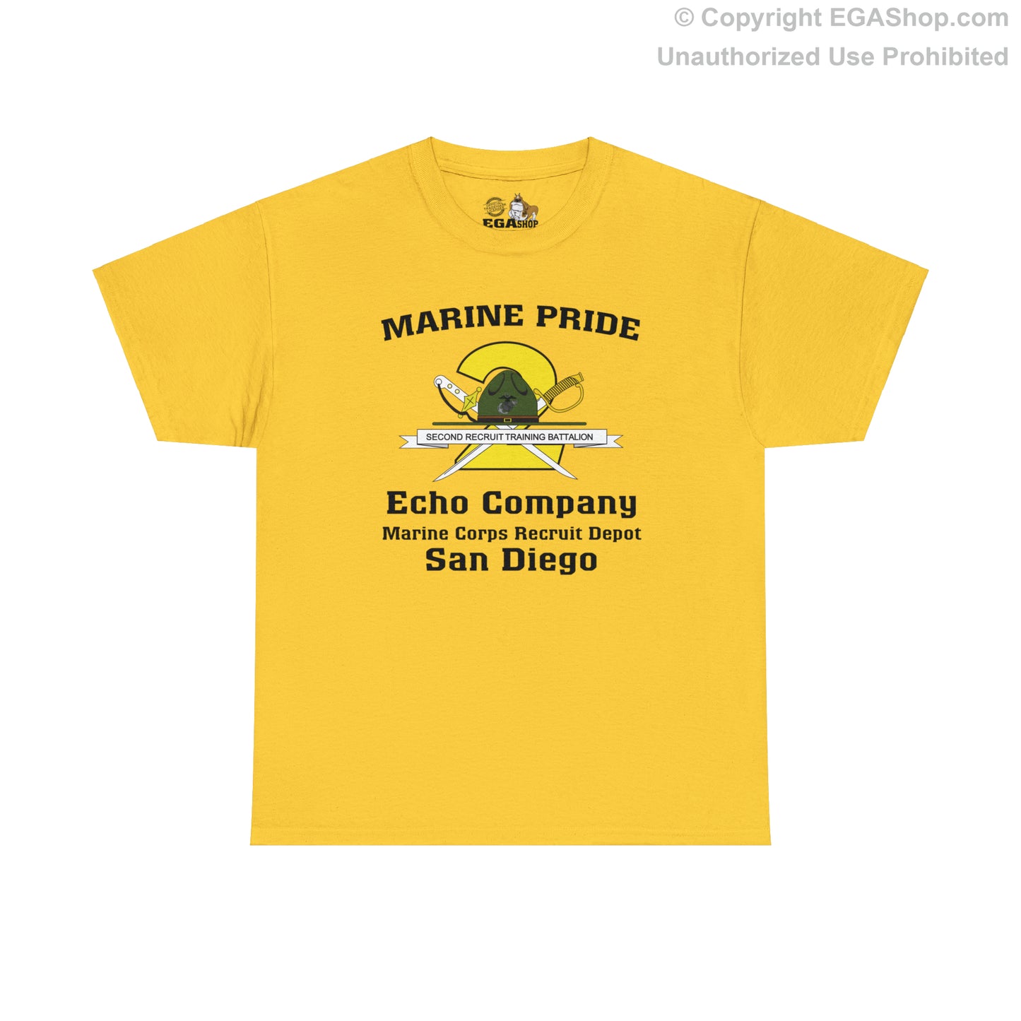 T-Shirt, Adult Heavy Cotton: 2nd Btn Echo San Diego
