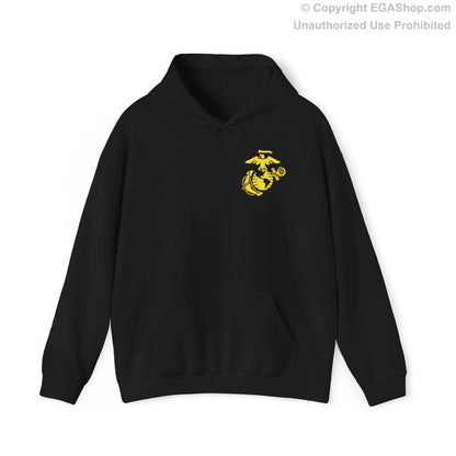 Hoodie: Hotel Co. MCRD San Diego (2nd Battalion Crest on BACK)