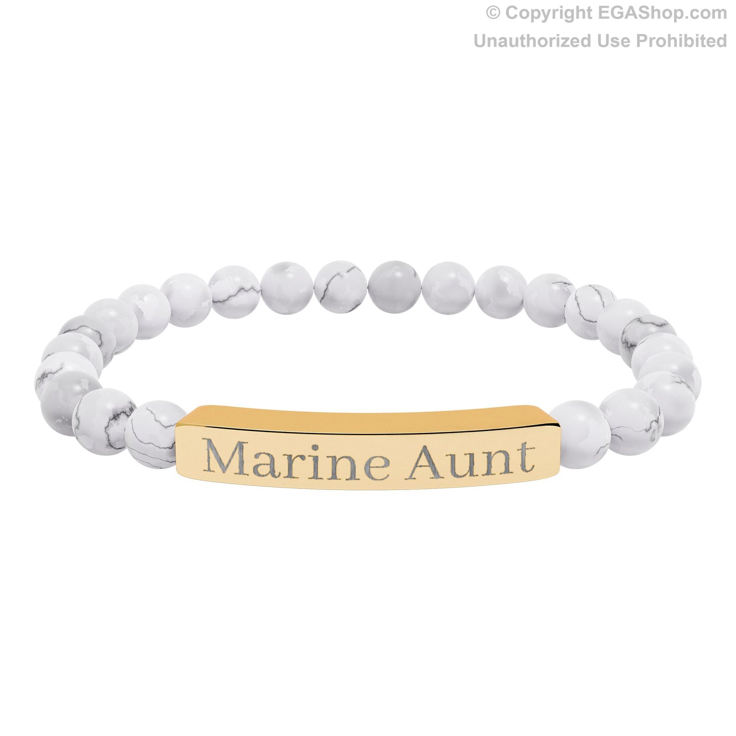 Marine Aunt Natural Stone Bead Bracelet