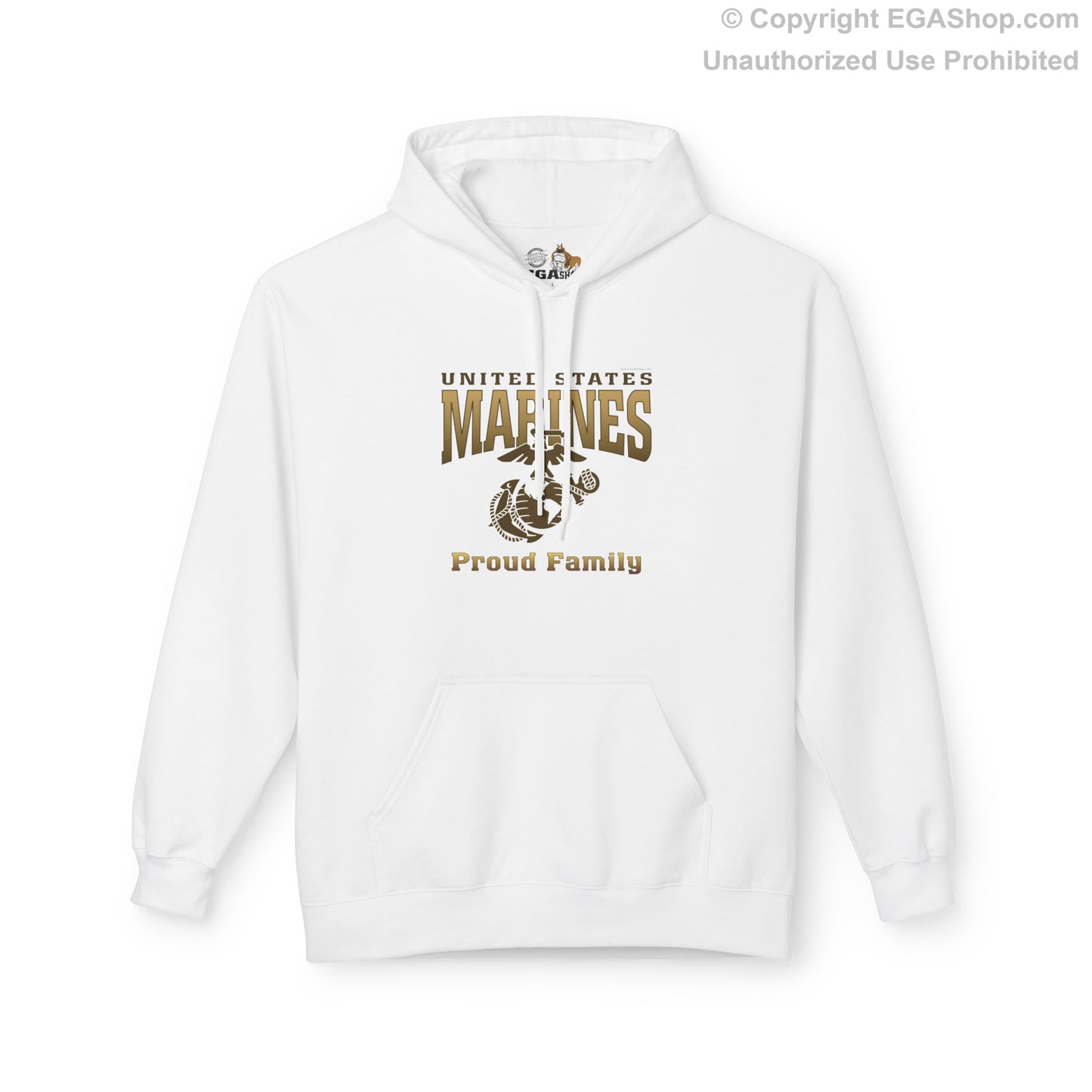 Hoodie Midweight Softstyle: United States Marines Proud Family