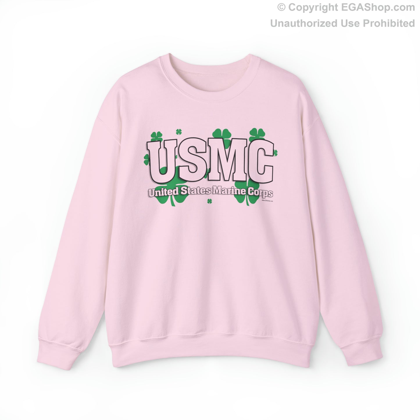 Sweatshirt: USMC Shamrocks