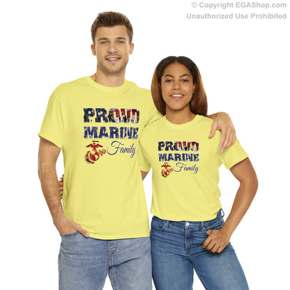 T-Shirt Proud Marine Family (Your Choice of Colors)