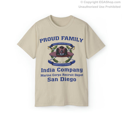 T-Shirt: India Co. MCRD San Diego (3rd Battalion Crest)