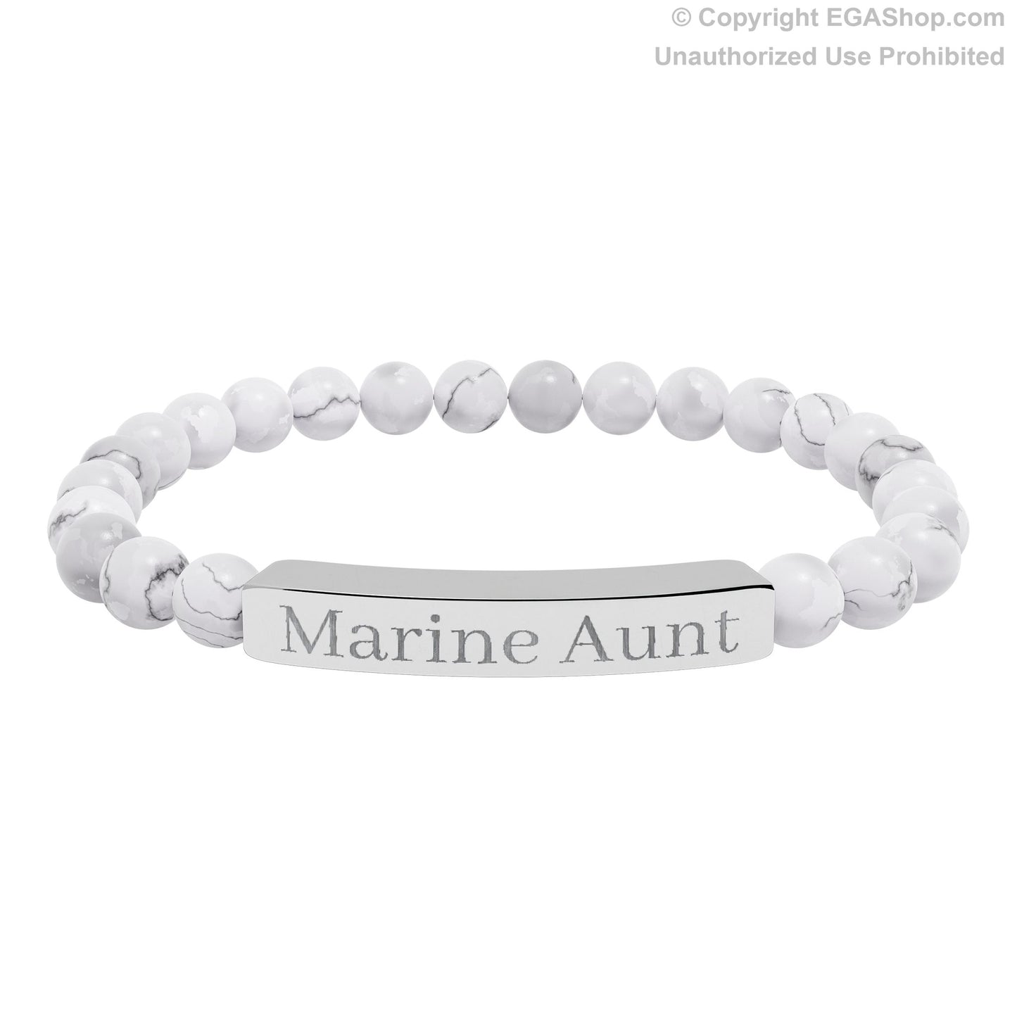 Marine Aunt Natural Stone Bead Bracelet