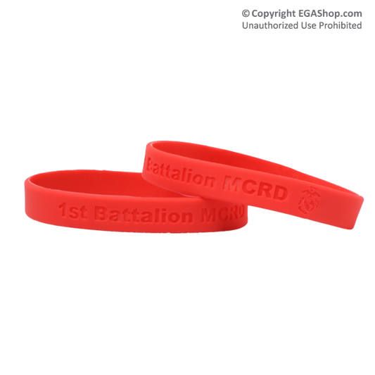 Wristband: 1st Btn MCRD (Red)