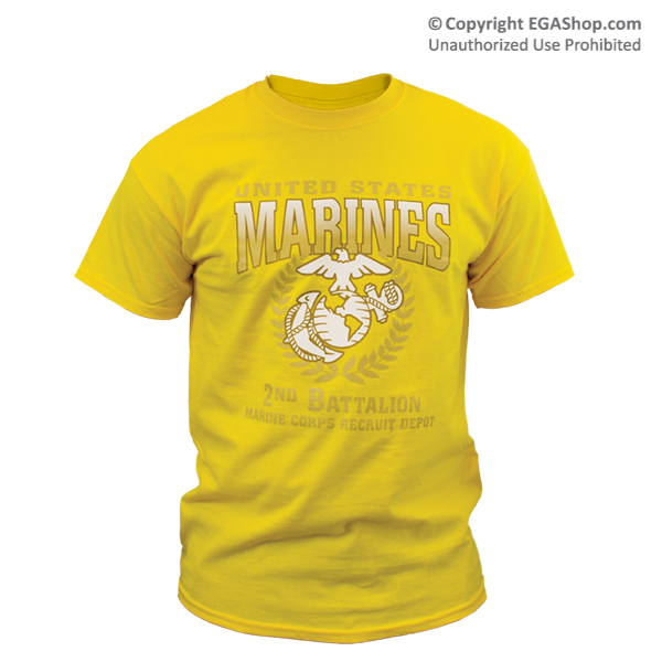 T-Shirt: 2nd Recruit Btn (Yellow NEW VERSION AVAILABLE with all sizes in stock!)