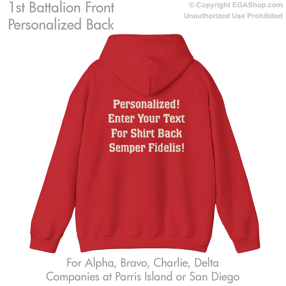 1st Battalion: Personalized Hoodie