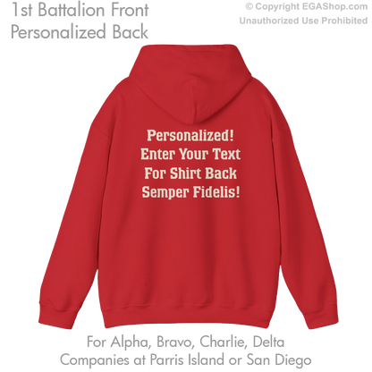 1st Battalion: Personalized Hoodie