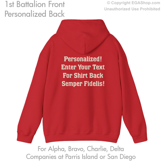 1st Battalion: Personalized Hoodie