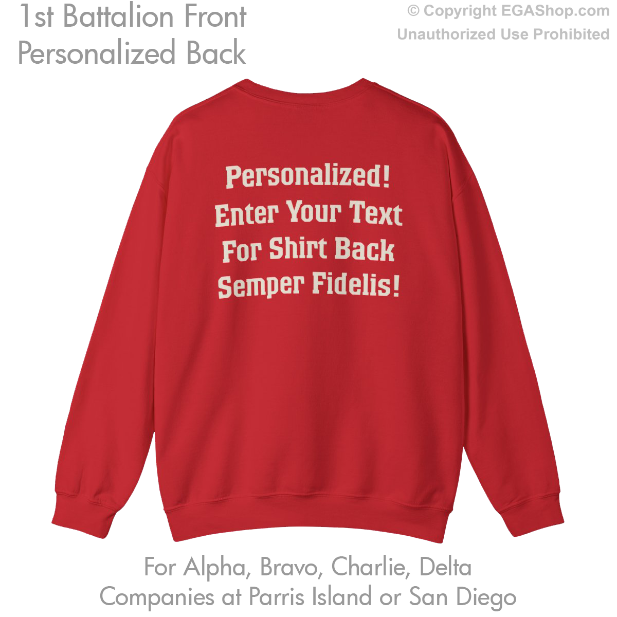 1st Battalion: Personalized Sweatshirt