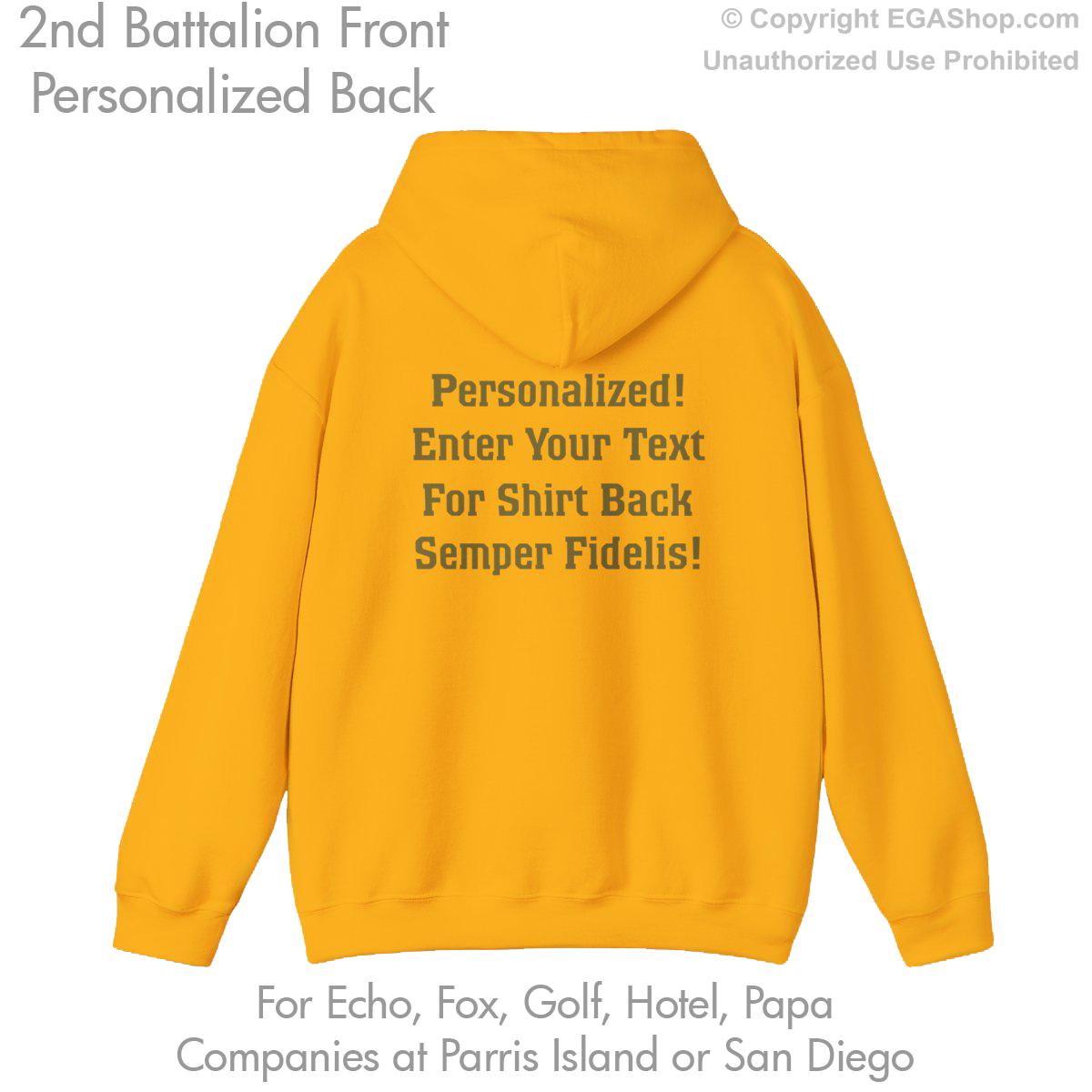 2nd Battalion: Personalized Hoodie