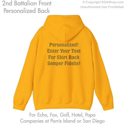 2nd Battalion: Personalized Hoodie