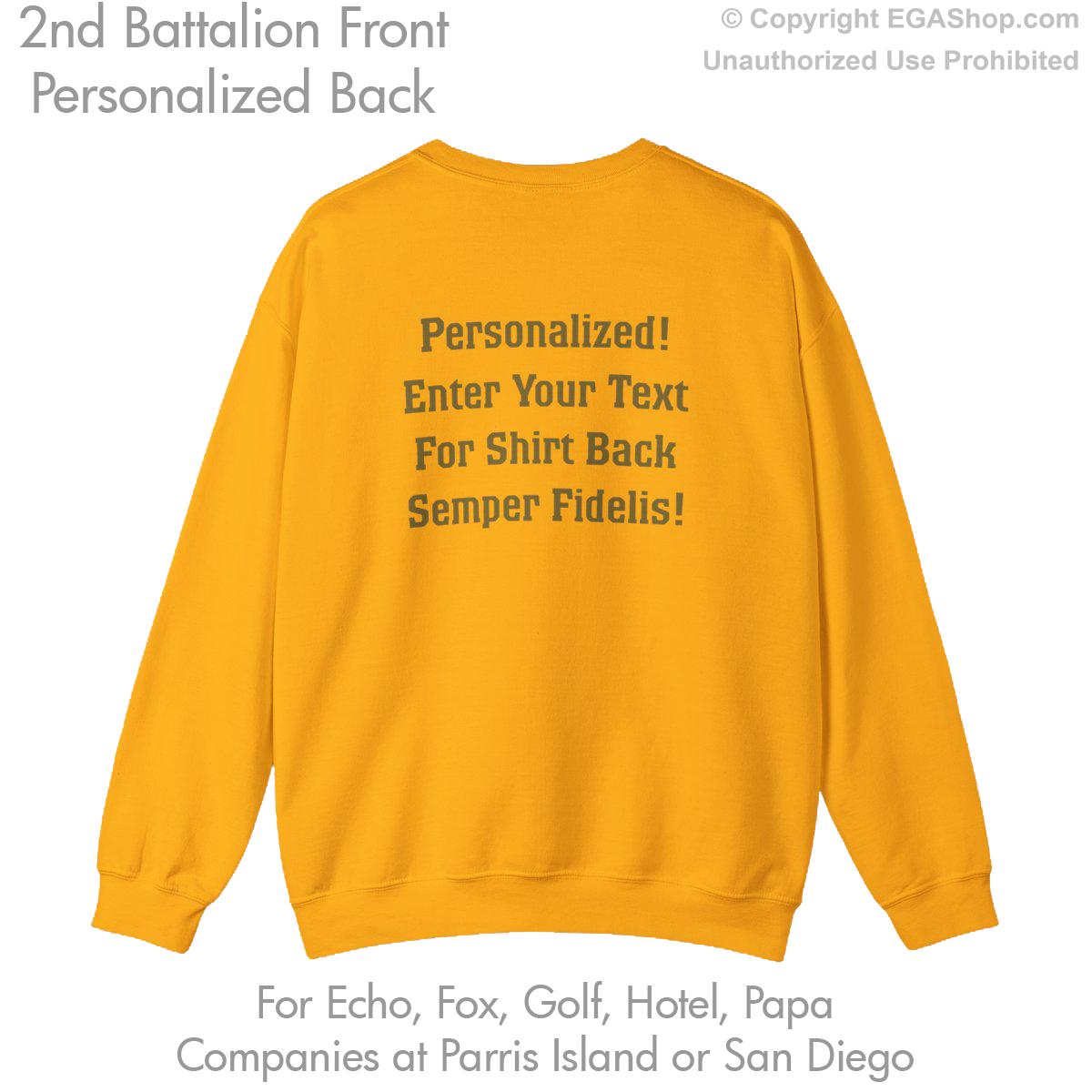 2nd Battalion: Personalized Sweatshirt