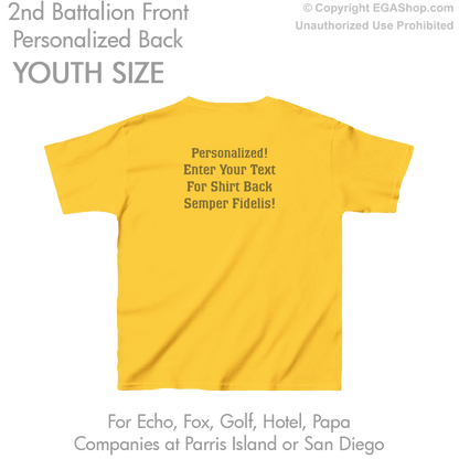 2nd Battalion: YOUTH Personalized T-Shirt